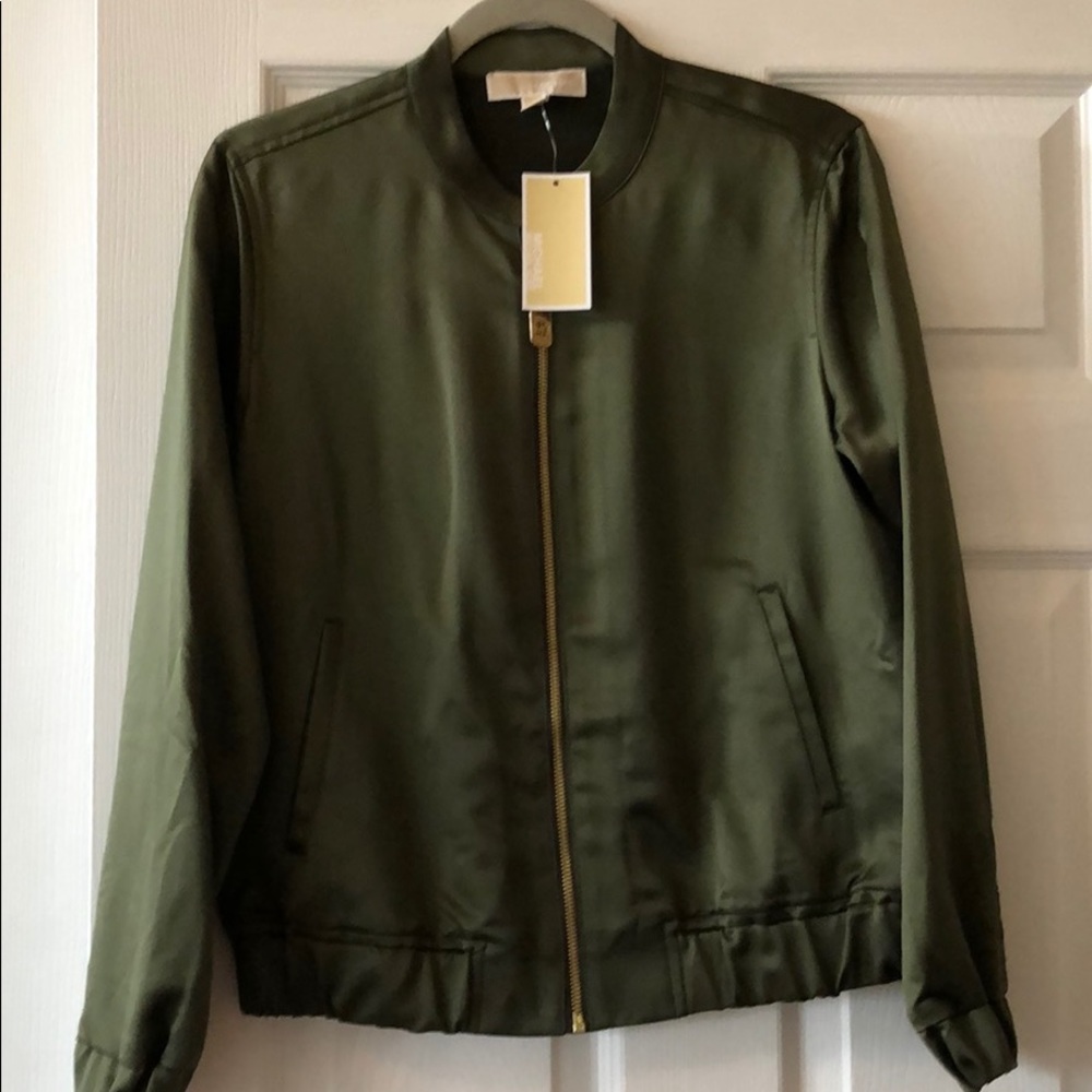Green bomber jacket